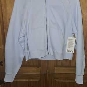 Women's Light Blue Zip-Up Jacket